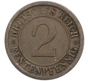 2 рентенпфеннига 1924 года A Германия — Фото №2