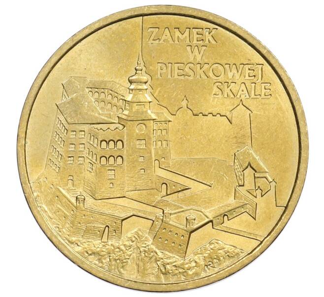 Монета 2 злотых 1997 года Польша «Замки и дворцы Польши — Замок Песковая Скала» (Артикул: M2-89104) — Фото №1