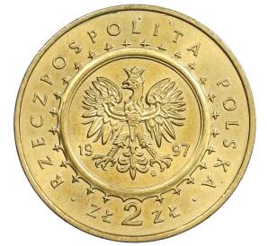 2 злотых 1997 года Польша «Замки и дворцы Польши — Замок Песковая Скала» — Фото №2