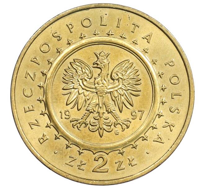 Монета 2 злотых 1997 года Польша «Замки и дворцы Польши — Замок Песковая Скала» (Артикул: M2-89104) — Фото №2