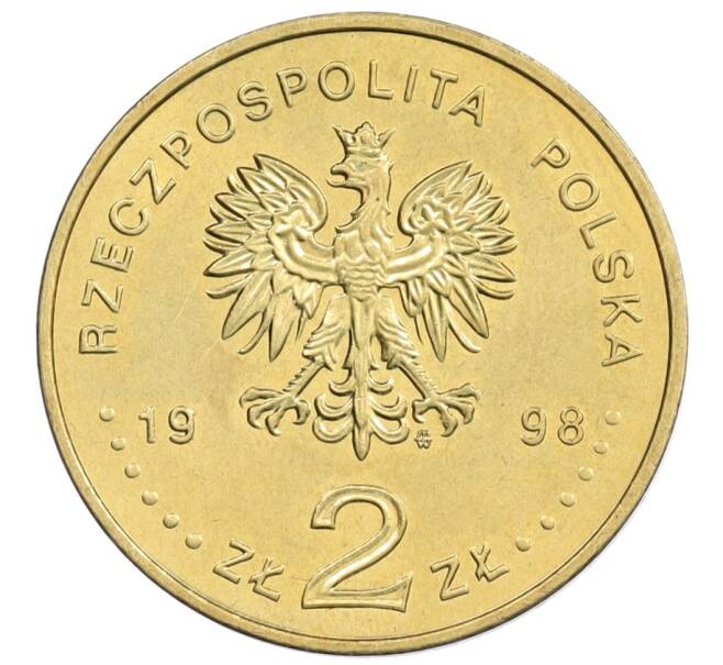 Монета 2 злотых 1998 года Польша «200 лет со дня рождения Адама Мицкевича» (Артикул: M2-89112) — Фото №2