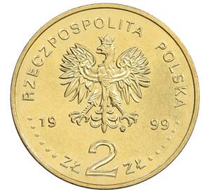 2 злотых 1999 года Польша «Польские путешественники — Эрнест Малиновский» — Фото №2