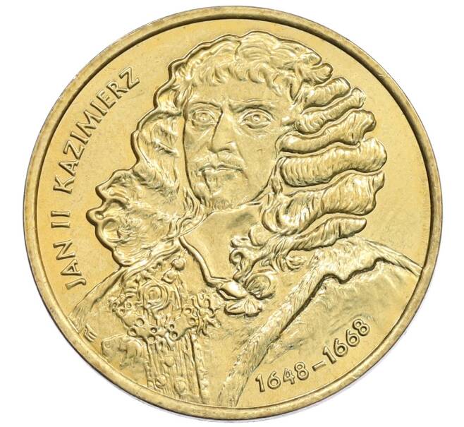 Монета 2 злотых 2000 года Польша «Польские правители — Ян II Казимир Ваза» (Артикул: M2-89128) — Фото №1