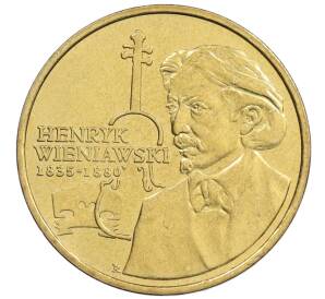 2 злотых 2001 года Польша «XII Международный конкурс скрипачей имени Генрика Венявского» — Фото №1