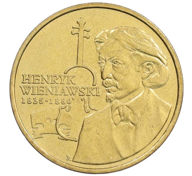 Монета 2 злотых 2001 года Польша «XII Международный конкурс скрипачей имени Генрика Венявского» (Артикул: M2-89135) — Фото №1