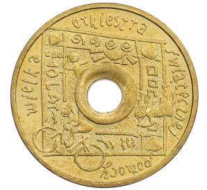 2 злотых 2003 года Польша «10 лет Великому Оркестру Рождественской Помощи» — Фото №1