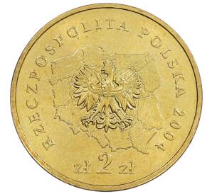 2 злотых 2004 года Польша «Регионы Польши — Лодзинское воеводство» — Фото №2