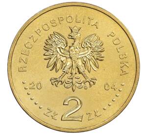 2 злотых 2004 года Польша «Присоединение Польши к Европейскому Союзу» — Фото №2