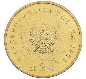 2 злотых 2005 года Польша «Регионы Польши — Варминско-Мазурское воеводство» — Фото №2