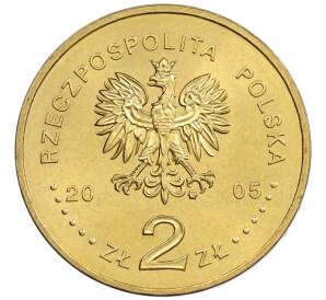 2 злотых 2005 года Польша «История польского злотого — парусное судно на 2 злотых 1936 года» — Фото №2