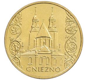 2 злотых 2005 года Польша «Древние города Польши — Гнезно» — Фото №1
