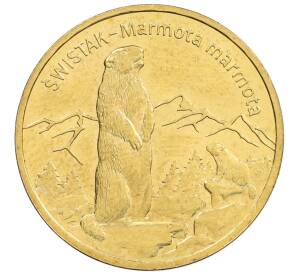 2 злотых 2006 года Польша «Всемирная природа — Сурок» — Фото №1