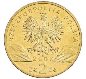 2 злотых 2006 года Польша «Всемирная природа — Сурок» — Фото №2