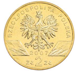 2 злотых 2007 года Польша «Всемирная природа — Длинномордый тюлень» — Фото №2