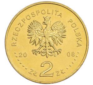 2 злотых 2008 года Польша «90 лет независимости Польши» — Фото №2