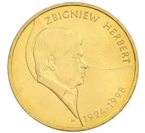 2 злотых 2008 года Польша «10 лет со дня смерти Збигнева Херберта» — Фото №1