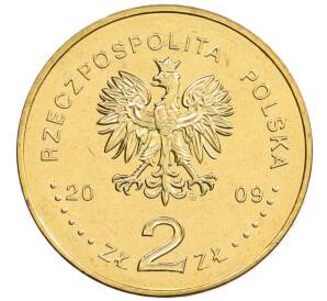 2 злотых 2009 года Польша «25 лет со дня смерти блаженного Ежи Попелушко» — Фото №2