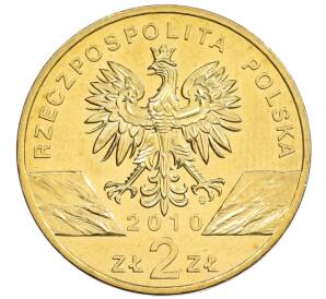 2 злотых 2010 года Польша «Всемирная природа — Летучая мышь» — Фото №2