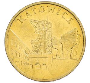 2 злотых 2010 года Польша «Города Польши — Катовице» — Фото №1