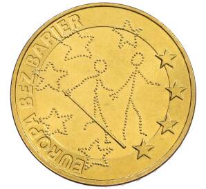 2 злотых 2011 года Польша «Европа без границ — 100 лет обществу защиты слепых» — Фото №1