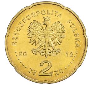 2 злотых 2012 года Польша «50 лет радио Тройка» — Фото №2