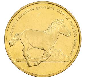 2 злотых 2014 года Польша «Всемирная природа — Польский коник» — Фото №1