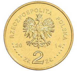 2 злотых 2014 года Польша «100 лет со дня рождения Яна Карского» — Фото №2