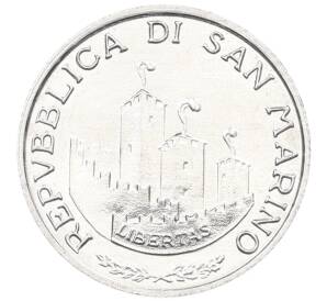 1 лира 1993 года Сан-Марино — Фото №2