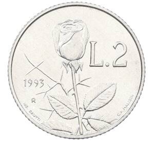 2 лиры 1993 года Сан-Марино — Фото №1