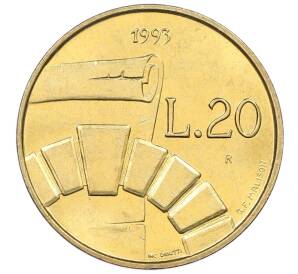 20 лир 1993 года Сан-Марино — Фото №1
