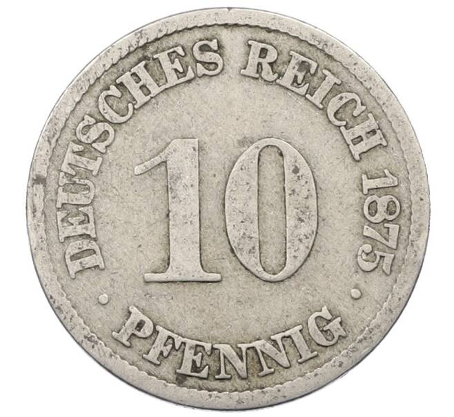Монета 10 пфеннигов 1875 года A Германия (Артикул: M2-89367) — Фото №1