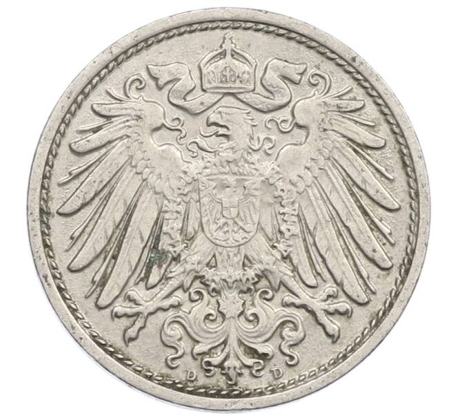 Монета 10 пфеннигов 1911 года D Германия (Артикул: M2-89370) — Фото №2