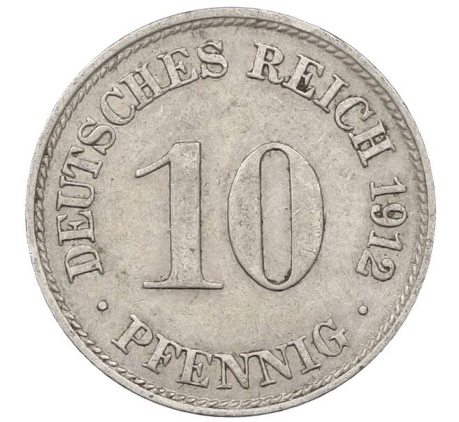 Монета 10 пфеннигов 1912 года D Германия (Артикул: M2-89372) — Фото №1