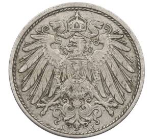 10 пфеннигов 1913 года J Германия — Фото №2