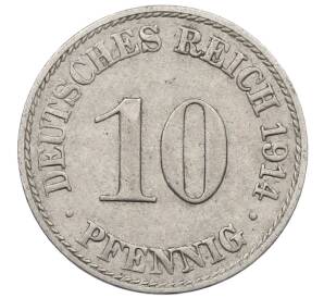 10 пфеннигов 1914 года A Германия — Фото №1
