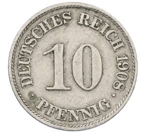 10 пфеннигов 1908 года A Германия — Фото №1