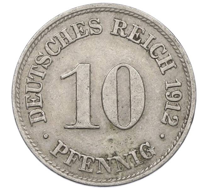 Монета 10 пфеннигов 1912 года D Германия (Артикул: M2-89387) — Фото №1