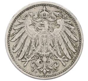 10 пфеннигов 1908 года F Германия — Фото №2