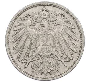 10 пфеннигов 1908 года F Германия — Фото №2