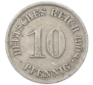 10 пфеннигов 1908 года A Германия — Фото №1
