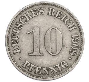 10 пфеннигов 1908 года A Германия — Фото №1