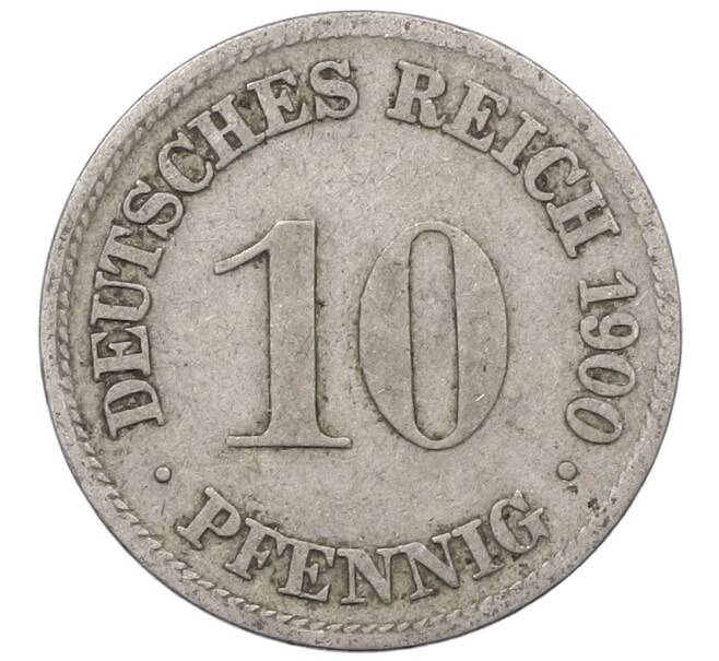 Монета 10 пфеннигов 1900 года D Германия (Артикул: M2-89440) — Фото №1