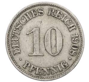 10 пфеннигов 1908 года A Германия — Фото №1