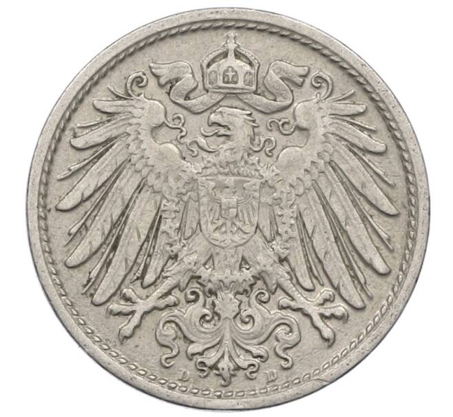 Монета 10 пфеннигов 1912 года D Германия (Артикул: M2-89450) — Фото №2