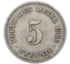 5 пфеннигов 1906 года A Германия — Фото №1