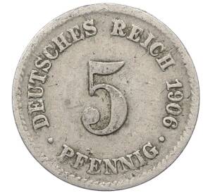 5 пфеннигов 1906 года A Германия — Фото №1