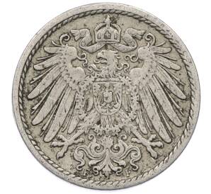 5 пфеннигов 1908 года F Германия — Фото №2