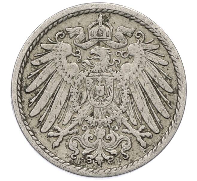 Монета 5 пфеннигов 1908 года F Германия (Артикул: M2-89460) — Фото №2