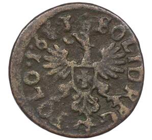 1 солид («боратинка») 1663 года Польша — Ян II Казимир — Фото №1