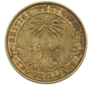 2 шиллинга 1942 года KN Британская Западная Африка — Фото №1